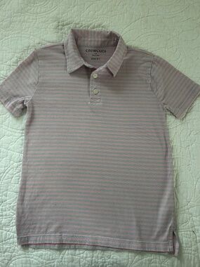 Crewcuts Boys Striped Collared T-shirt